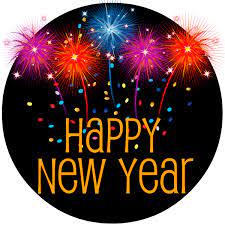 Happy New Year picture with fireworks